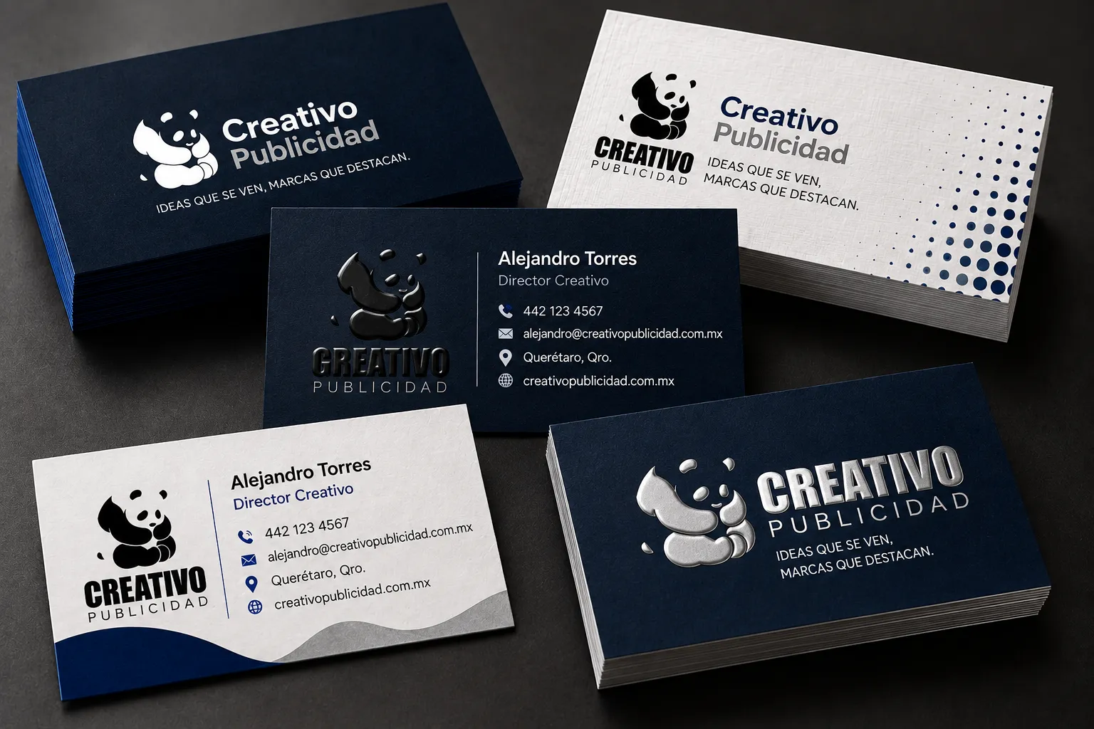 Tarjetas de presentación impresas