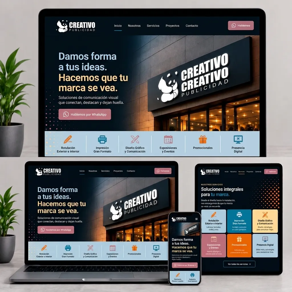 Ejemplo de sitio web corporativo