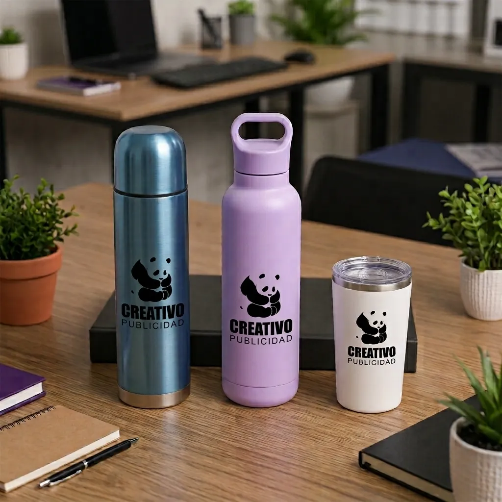 Termos personalizados con identidad corporativa