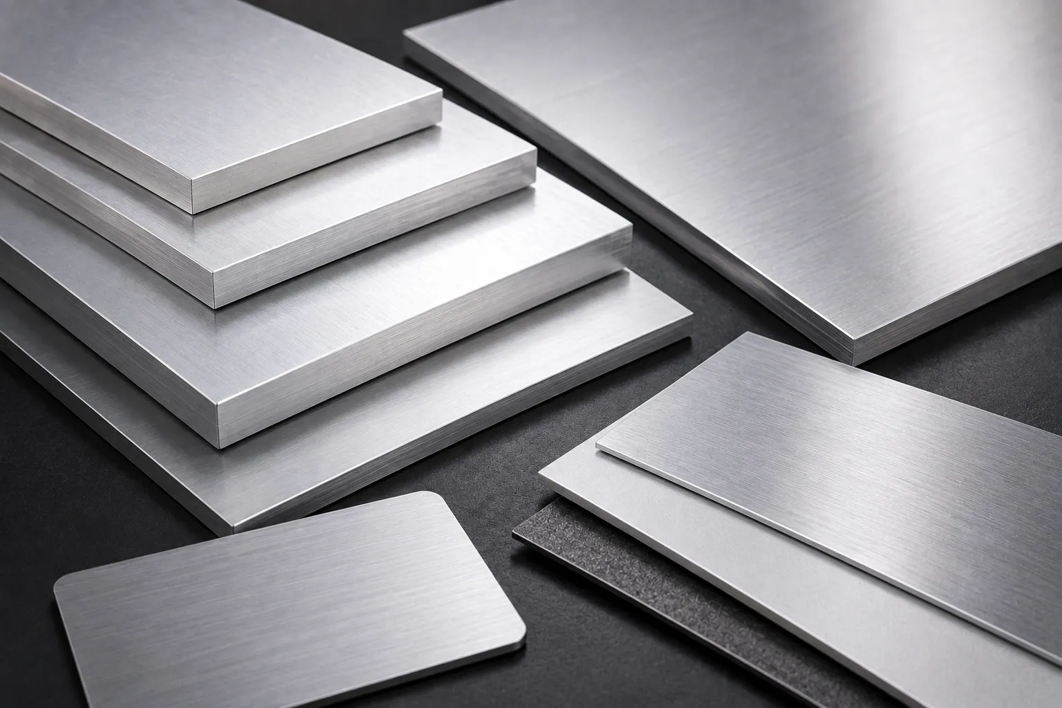 Detalle de aluminio para señalización interior